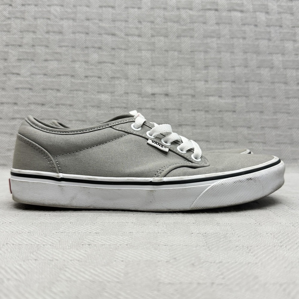 Vans Atwood Shoes Womens Size 8.5 Gray Canvas Low‎ Top Casual Sneakers